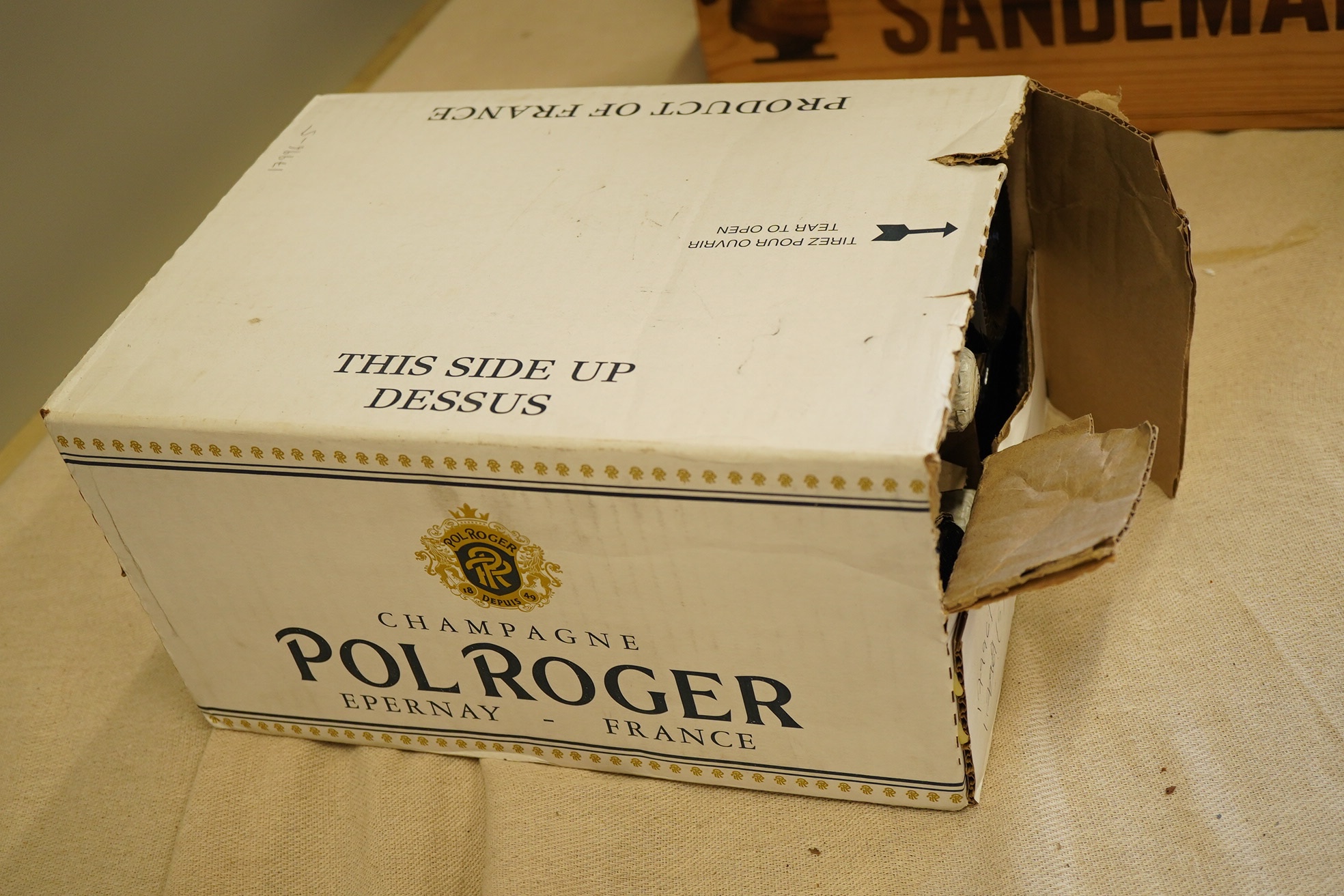 Five bottles of Pol Roger Extra Cuvee Reserve Champagne